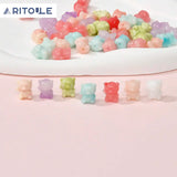 Japanese Bear Shell Anemone Powder Straight Hole Beads DIY Jewelry Material