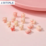 Japanese Bear Shell Anemone Powder Straight Hole Beads DIY Jewelry Material
