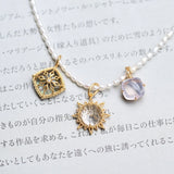 925 Silver Necklace Lavender Amethyst Pendant 10k