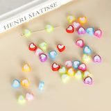 Japanese Love Heart Resin Earrings Bracelet DIY Material Accessories