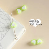 Japanese Love Heart Resin Earrings Bracelet DIY Material Accessories