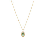 Vintage 925 Sterling Silver Olivine Necklace