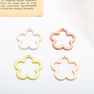 Japanese Floral Acrylic Earring DIY Materials
