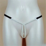 Japanese Pearl Thong Lace Open T-Pants Women's Underwear