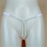 Japanese Pearl Thong Lace Open T-Pants Women's Underwear