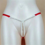 Japanese Pearl Thong Lace Open T-Pants Women's Underwear