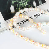 Japanese Retro Hand-Painted Glass Beads Love Earrings DIY Jewelry