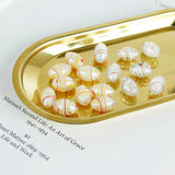Japanese Retro Hand-Painted Glass Beads Love Earrings DIY Jewelry