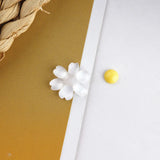Japanese Cherry Hua Daisy Flower Resin Earrings DIY Accessories