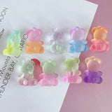Japanese Blooming Bear Acrylic Pendant Earrings