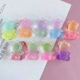 Japanese Blooming Bear Acrylic Pendant Earrings