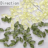 Transparent Green Leaf DIY Jewelry Set
