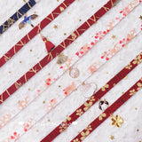 Japanese Retro Cherry Tassel Choker Dark Red Neck Band Neck Collar Chain