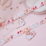 Japanese Zephyr Vintage Cherry Cat Bunny Choker Pink Neck Band Neck Collar Chain