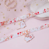 Japanese Zephyr Vintage Cherry Cat Bunny Choker Pink Neck Band Neck Collar Chain
