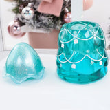 Christmas Tree/Snowman Jar Resin Mold for Epoxy Storage Bottle Y08E