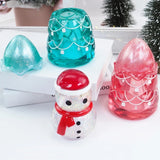 Christmas Tree/Snowman Jar Resin Mold for Epoxy Storage Bottle Y08E