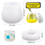 Silicone Jar Mold With Lid for DIY Storage, Candy Container