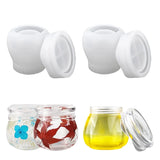Silicone Jar Mold With Lid for DIY Storage, Candy Container