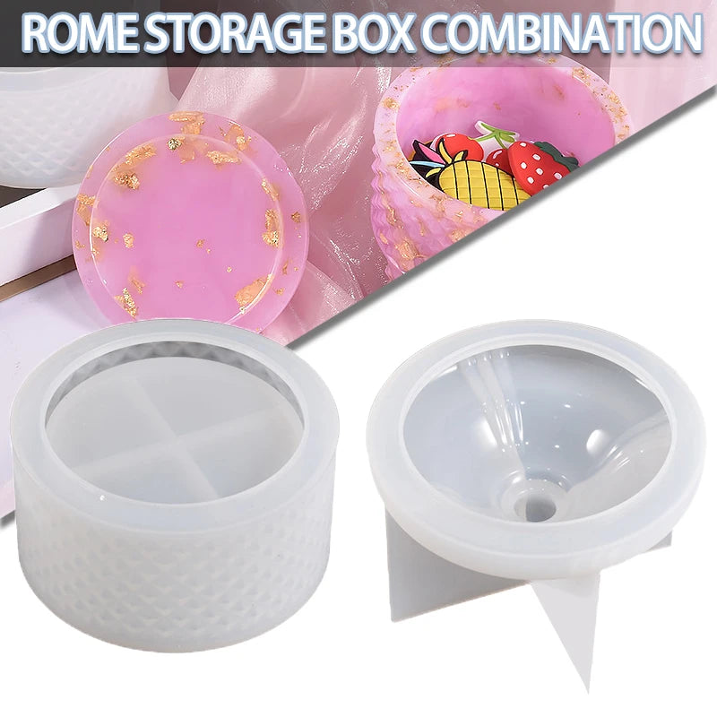 Silicone Jar Mold Set for Epoxy Resin DIY Crafts
