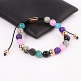Jaravvi 8mm CZ Ball Braided Friendship Bracelet