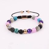 Jaravvi 8mm CZ Ball Braided Friendship Bracelet