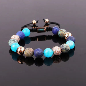 10mm Matte Gemstone Beaded Friendship Bracelet For Women