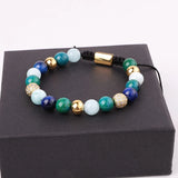 Jaravvi 8mm Jade Beads Friendship Bracelet
