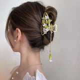 Jasmine Flower Tassel Hairpin Tassel Headwear Hanfu Hair Accessories