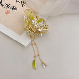 Jasmine Flower Tassel Hairpin Tassel Headwear Hanfu Hair Accessories