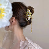 Jasmine Flower Tassel Hairpin Tassel Headwear Hanfu Hair Accessories