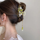 Jasmine Flower Tassel Hairpin Tassel Headwear Hanfu Hair Accessories