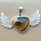Jaspe Tiger Eye Labradorite Opal Crystal Goldstone Art Pendant Bead