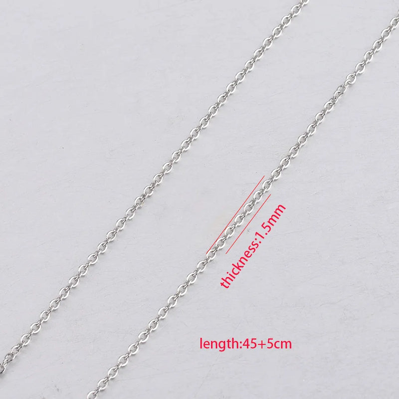 Stainless Steel Necklace Chain 45cm 50Pieces/lot