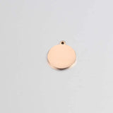 Jaymaxi 19mm Round Charms Stainless Steel Engraved Charms 20 Pieces