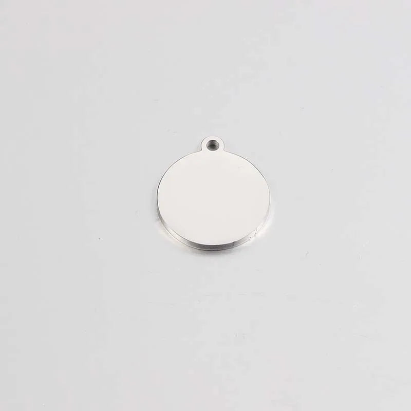 Jaymaxi 19mm Round Charms Stainless Steel Engraved Charms 20 Pieces