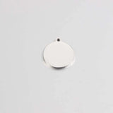 Jaymaxi 19mm Round Charms Stainless Steel Engraved Charms 20 Pieces