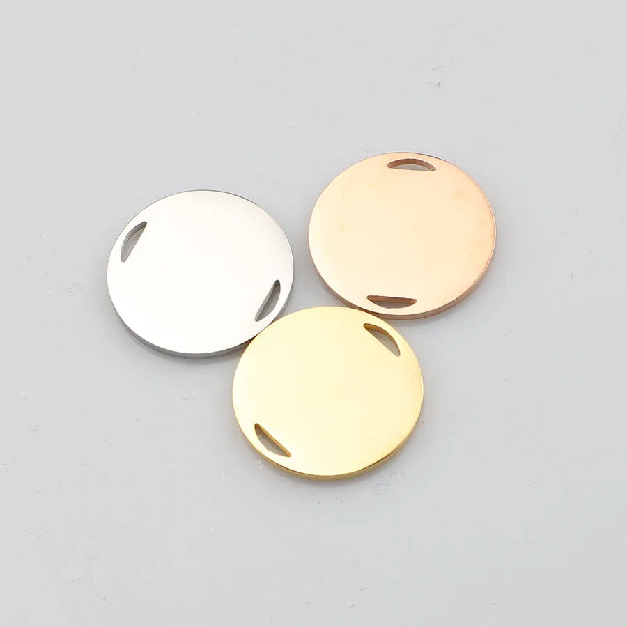 Jaymaxi 20mm Round Stamping Charm for DIY Jewelry - 20 Pieces