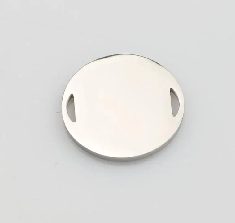 Jaymaxi 20mm Round Stamping Charm for DIY Jewelry - 20 Pieces