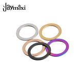 Jaymaxi 30mm Big Circle Charms Stainless Steel DIY Jewelry Accessories