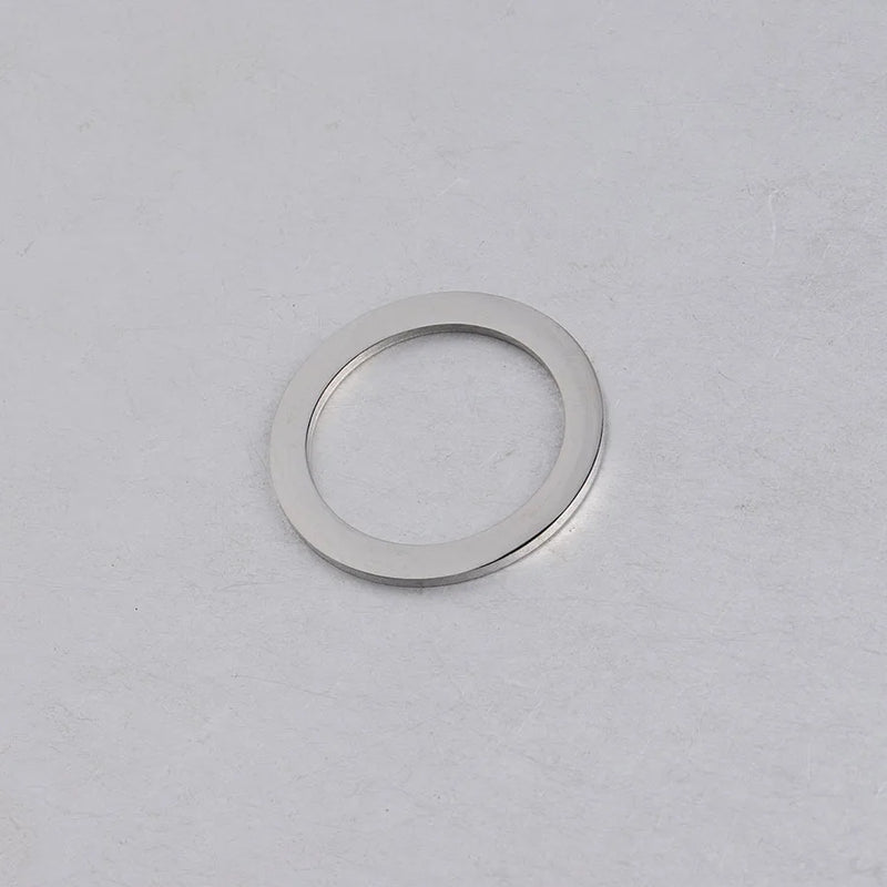 Jaymaxi 30mm Big Circle Charms Stainless Steel DIY Jewelry Accessories