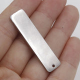 Jaymaxi 6*30mm Stainless Steel Pendant Engraved Logo DIY Charms 20Pieces/lot