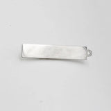 Jaymaxi 6*30mm Stainless Steel Pendant Engraved Logo DIY Charms 20Pieces/lot