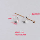 Christmas Snowman Charms Stainless Steel Tiny DIY Making 7*10mm 20pcs/lot