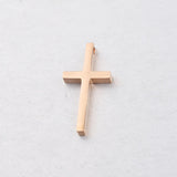 Jaymaxi Cross Charm Stainless Steel Pendant for DIY Jewelry Making