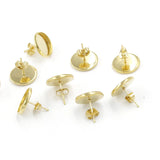 Rose Plated Stainless Steel DIY Earrings Back Jewelry Accessories 50Pieces/lot