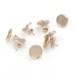 Rose Plated Stainless Steel DIY Earrings Back Jewelry Accessories 50Pieces/lot