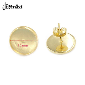 Rose Plated Stainless Steel DIY Earrings Back Jewelry Accessories 50Pieces/lot