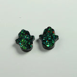 DIY Hamsa Hand Charm Opal Resin Beads Women Jewelry 20Pcs