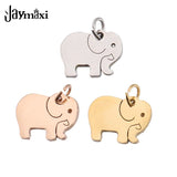 Jaymaxi Elephant Charm Pendant Stainless Steel Jewelry Accessories